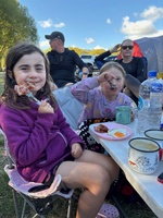 Last morning. Another beautiful day, for some mattress riding