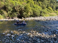 Last morning. Another beautiful day, for some mattress riding