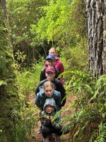 Cousins sleepover, forest school on a rainy day. Followed by robot challenge in Lego.