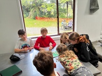 The turere lodge walk begins… 7 families…