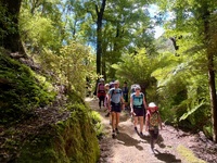 The turere lodge walk begins… 7 families…