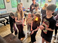 The turere lodge walk begins… 7 families…