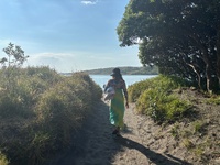 We have arrived in raglan! What a cutie little place! Campsite is great with a bridge connecting it to the town and beach on its doorstep