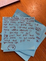 Happy birthday Iris! Tramping bag and dressing gown makes for a good look. Breakfast in bed (couch) was a request and present clue hunt a favorite still.