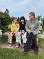 Happy birthday Iris! Tramping bag and dressing gown makes for a good look. Breakfast in bed (couch) was a request and present clue hunt a favorite still.