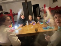 Iris’s birthday party tramp. One night in Jan’s hut with a few of her best mates. Mums came too.