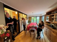 Decorating the Christmas tree at Nandads.