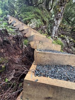 Day one: hump ridge, 21km - 15km was easy along beach and bush… the last 6km was all stairs to get to the amazing views.