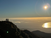 Day two: Hump Ridge, 19km - amazing view to start the day and a super special close encounter with a cheeky kea. Lunch on luncheon rock with no wind followed by moss of amazing ness and then the tram tracks that would never end. Arrived at beautiful Port Craig and swim with the dolphins (kind of)