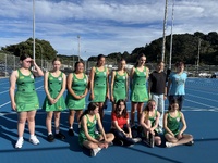 Olive netball team first game without any hoops?!