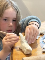 Fun Mother’s Day with Clay making and outside gardening