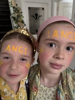 Cross country race at west. Juni came 3rd! And they both ran the whole way.