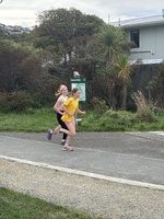 Cross country race at west. Juni came 3rd! And they both ran the whole way.