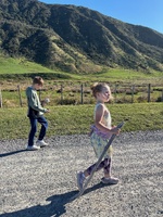 A stroll along the beachfront to see the ship wreck, lots of holy rocks and shells to collect. Cousins had a marathon of card games for most of the afternoon and evening which was lovely.