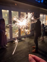 Fireworks with no loud noises! It was quite delightful really and jubilant has no memory of fireworks at home.