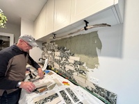 Tiles for the laundry! So much fun