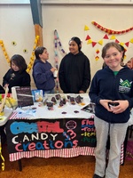 Science market day! Iris did candy crystals and Juni weather!