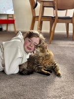 We looked after Darcy & Colin. Enjoyed Colin the cat on walks and is the most affectionate cat I have ever met. Delish.